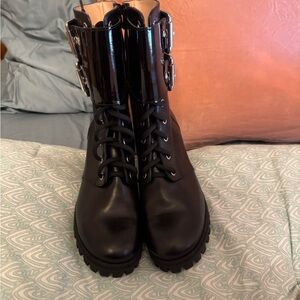 Laduca “Paloma” Women's Heeled Boots with Buckle Detail